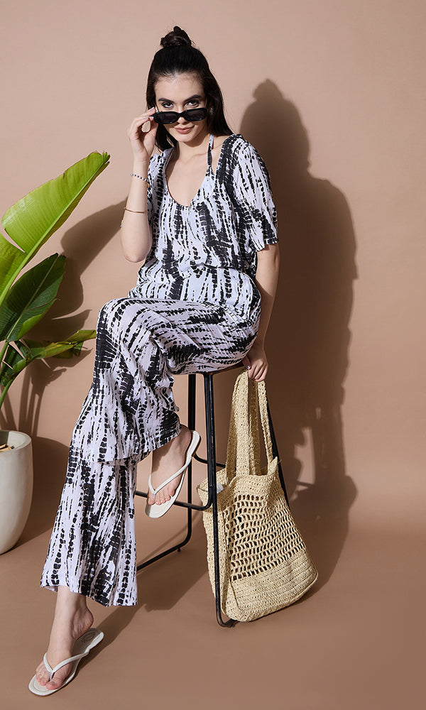 MIDNIGHT HUE TIE-DYE COORD SET FOR WOMEN