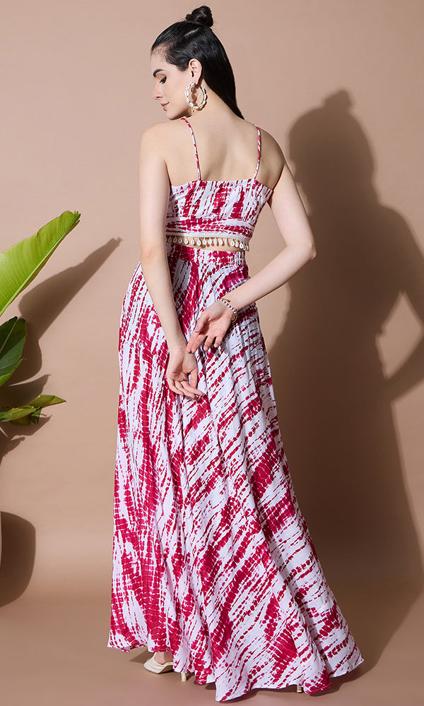 PARADISE PINK TIE-DYE RESORT COORD SET