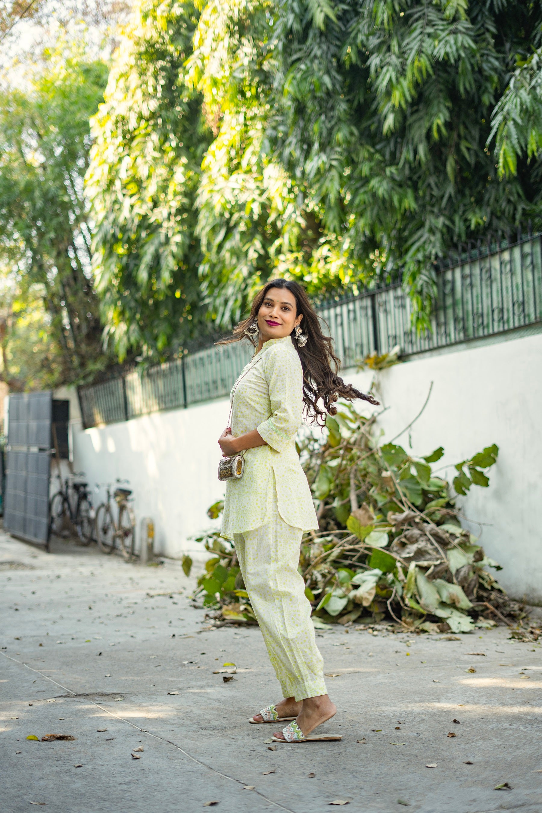Kamna Singh Neon Floral Print Coord Set for Women