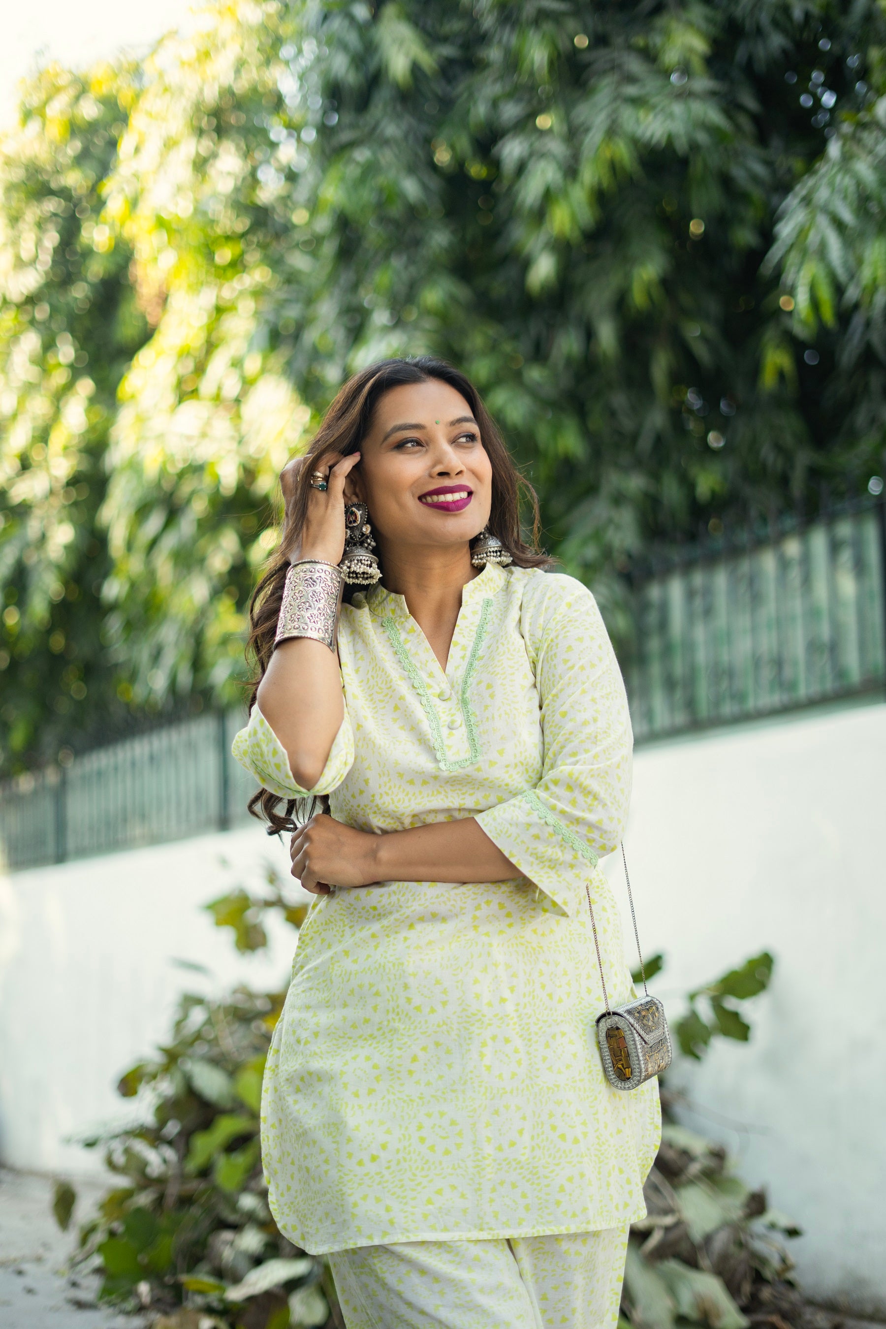 Kamna Singh Neon Floral Print Coord Set for Women