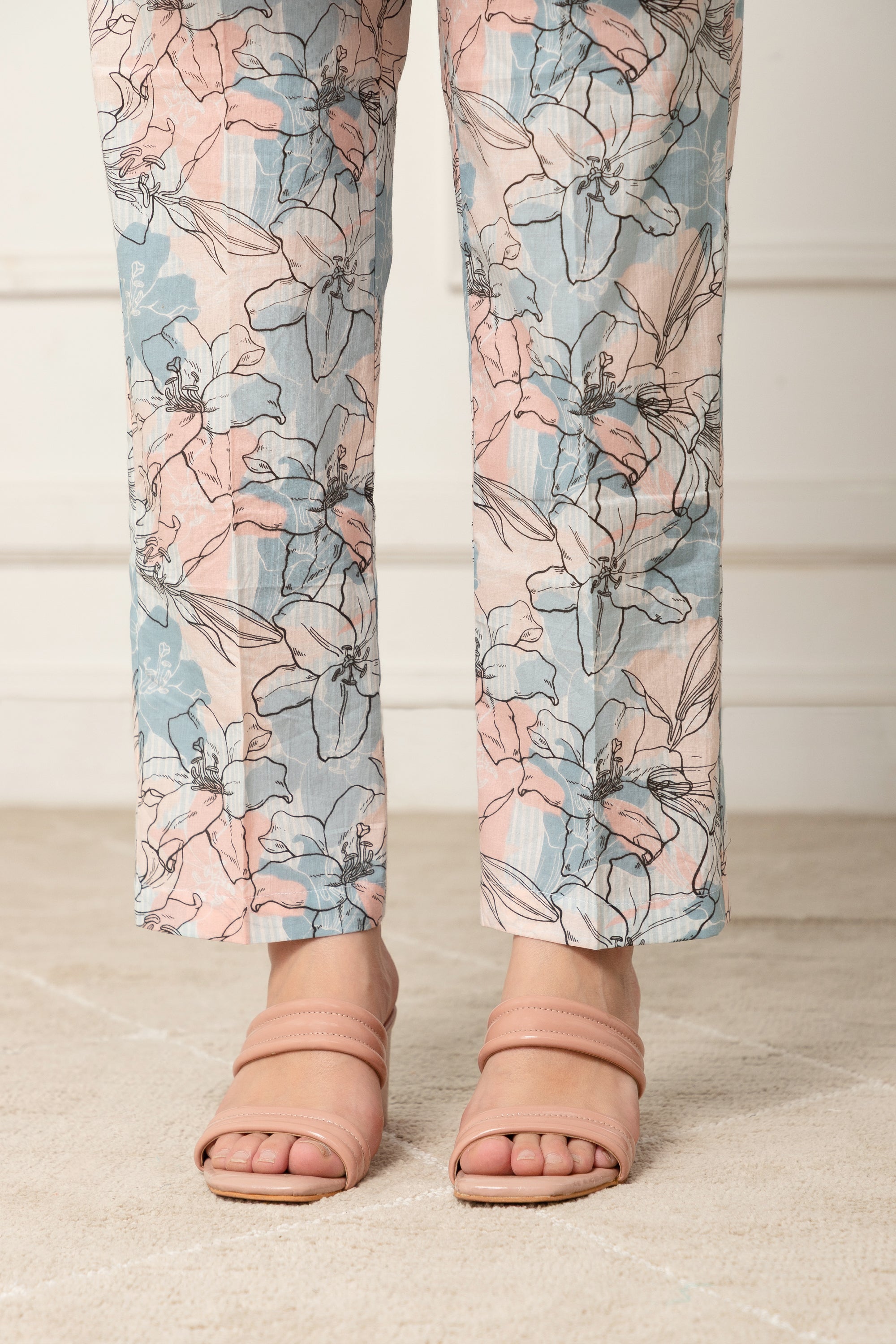 Dimitra White Printed Coord Set For Women