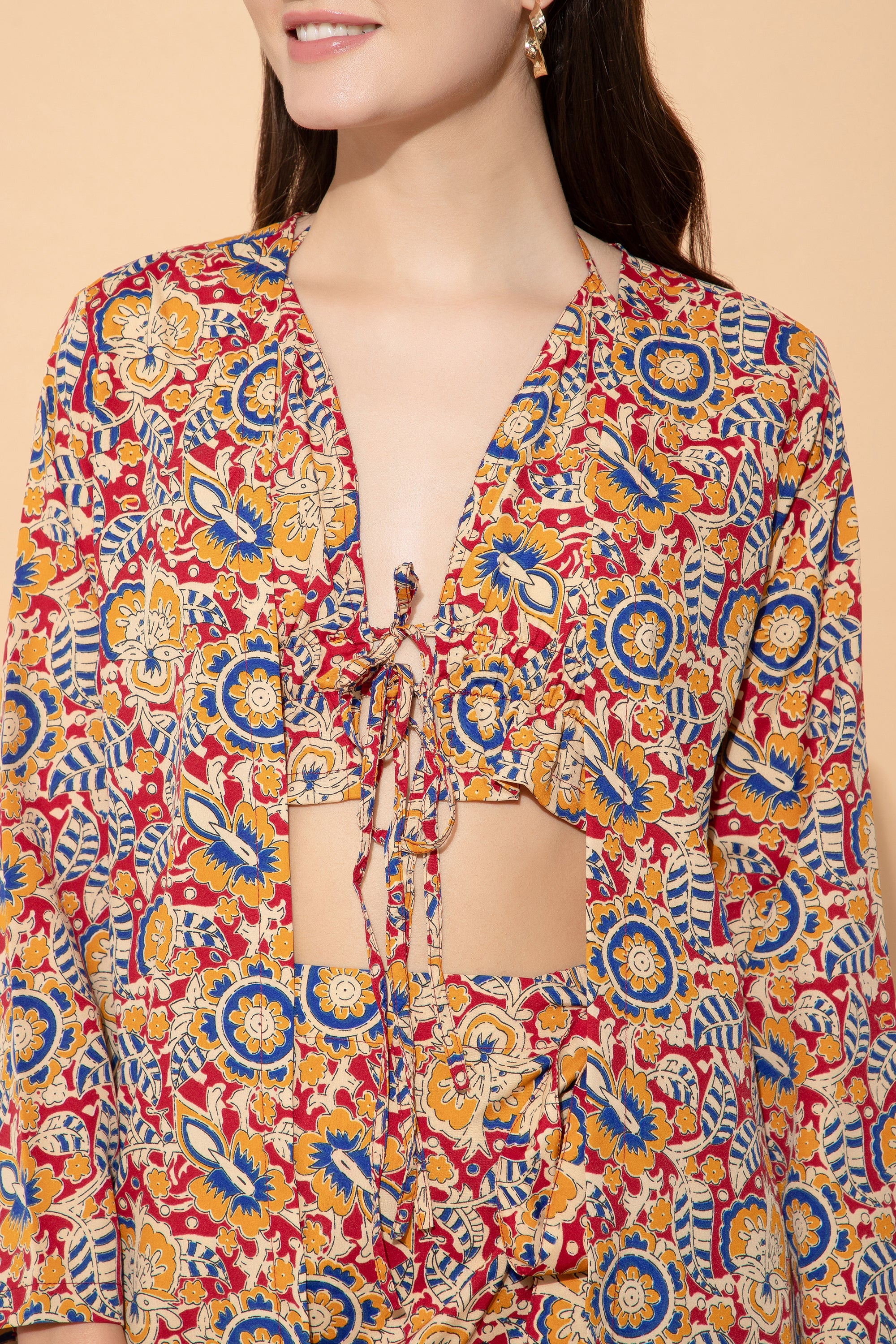 Zoi Multi Colour Three Piece Dress For Women