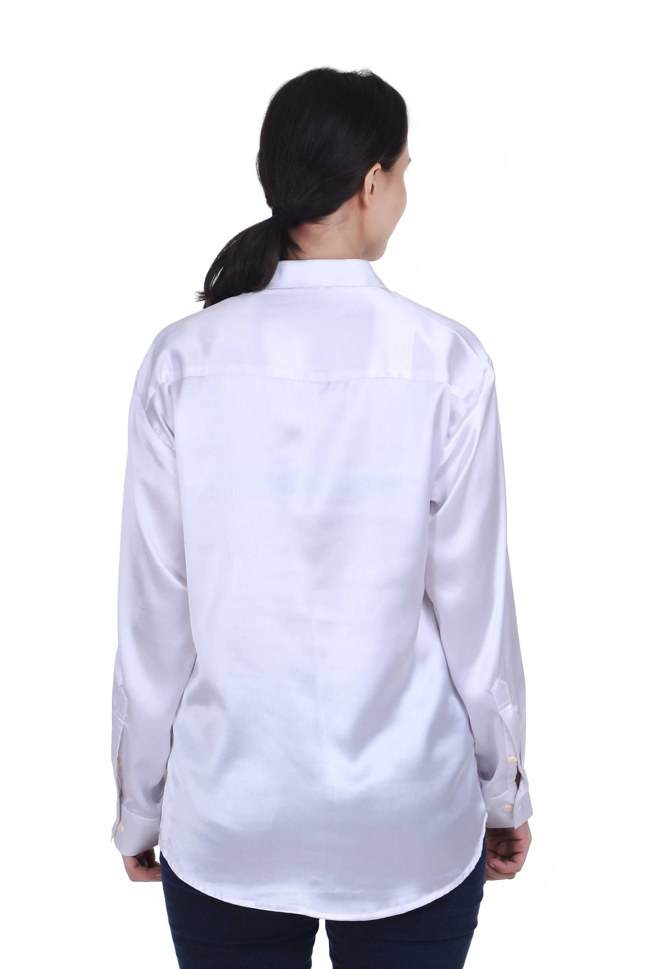 DESIGNER SATIN SHIRT FOR WOMEN