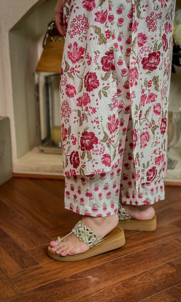Confident carring cotton coord set