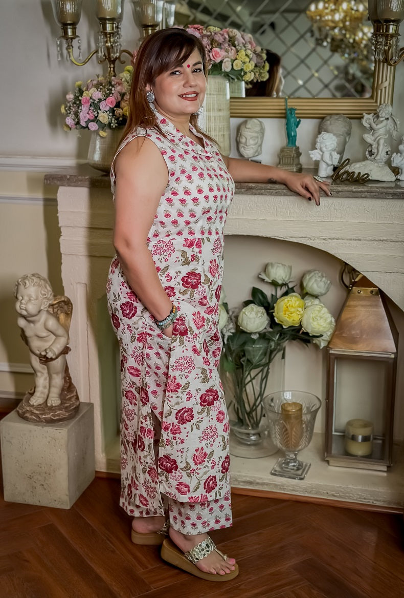 Confident carring cotton coord set