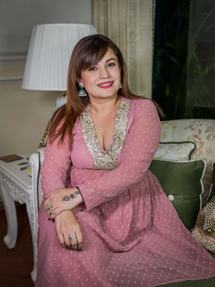 Royal Beauty Mauve Sharara Set