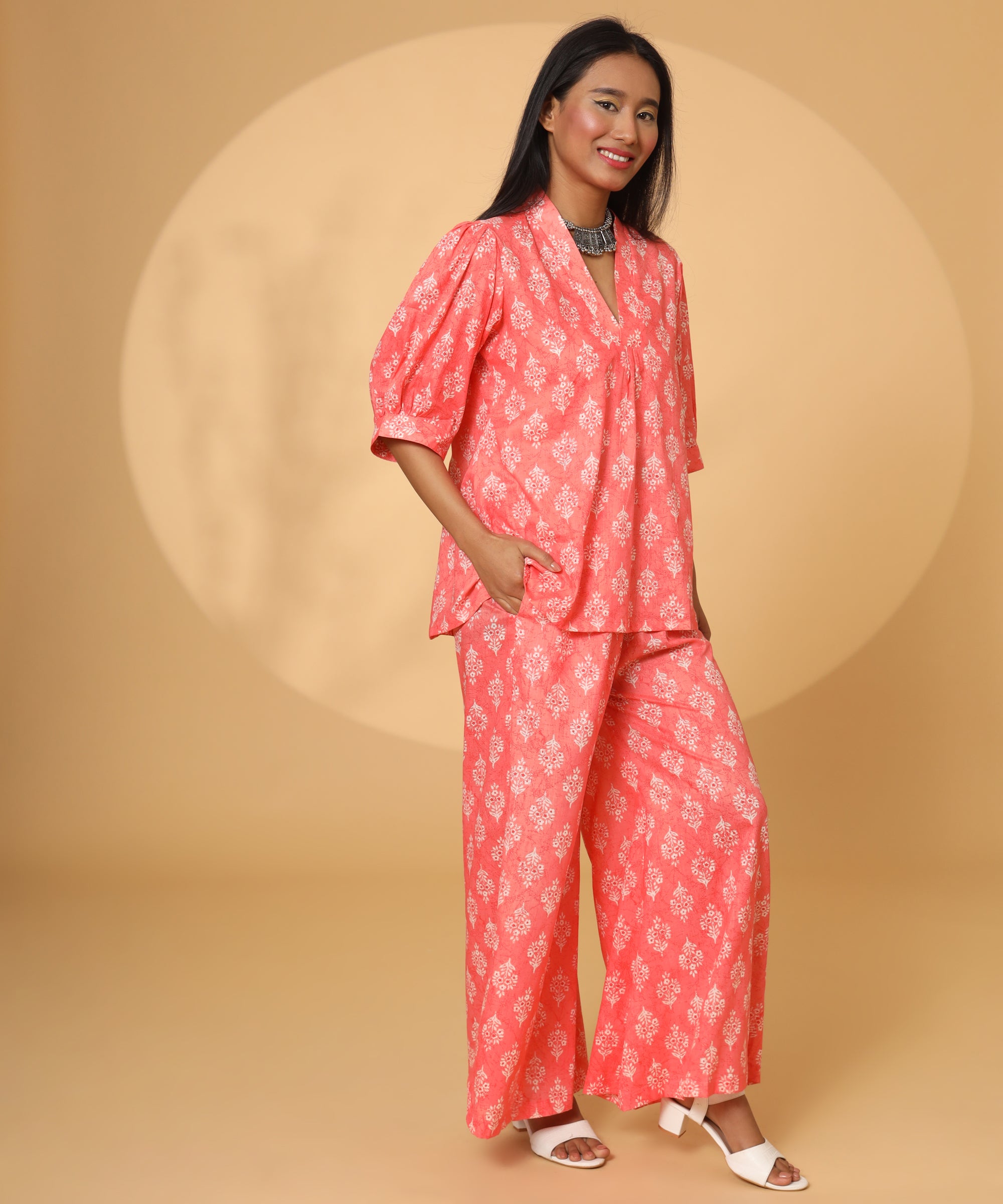 I AM SUCCESS COTTON PRINTED COORD-SET FOR WOMEN