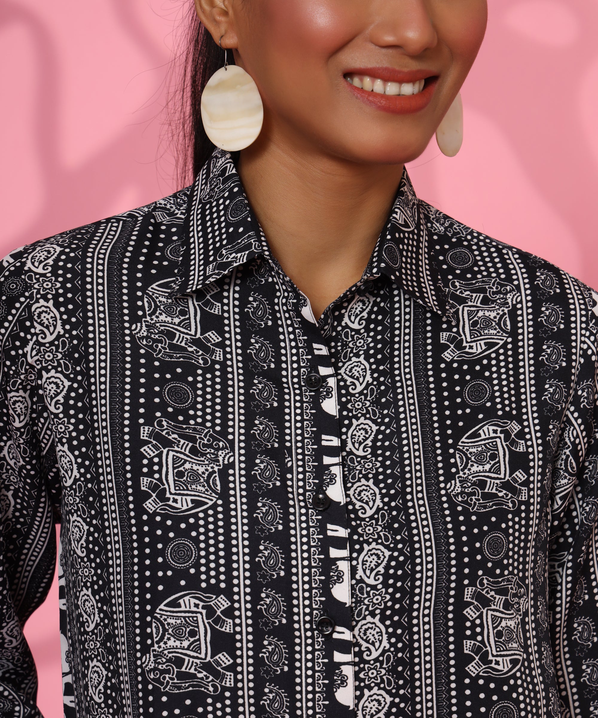 PRINTED CREPE FULL SLEEVE COORD-SET FOR WOMEN
