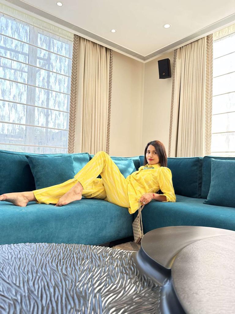 DESIGNER LEMON COORD SET FOR WOMEN