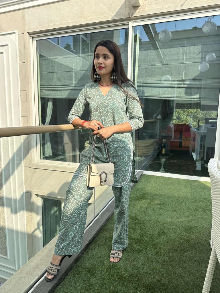 FLORAL PRINTED COORD SET FOR WOMEN