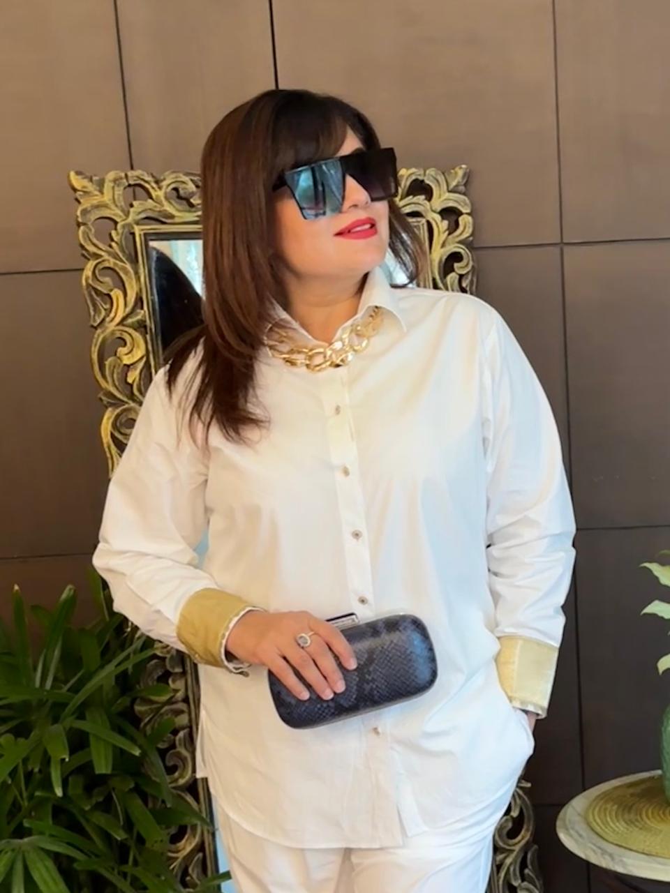 PREMIUM WHITE COORD SET FOR WOMEN