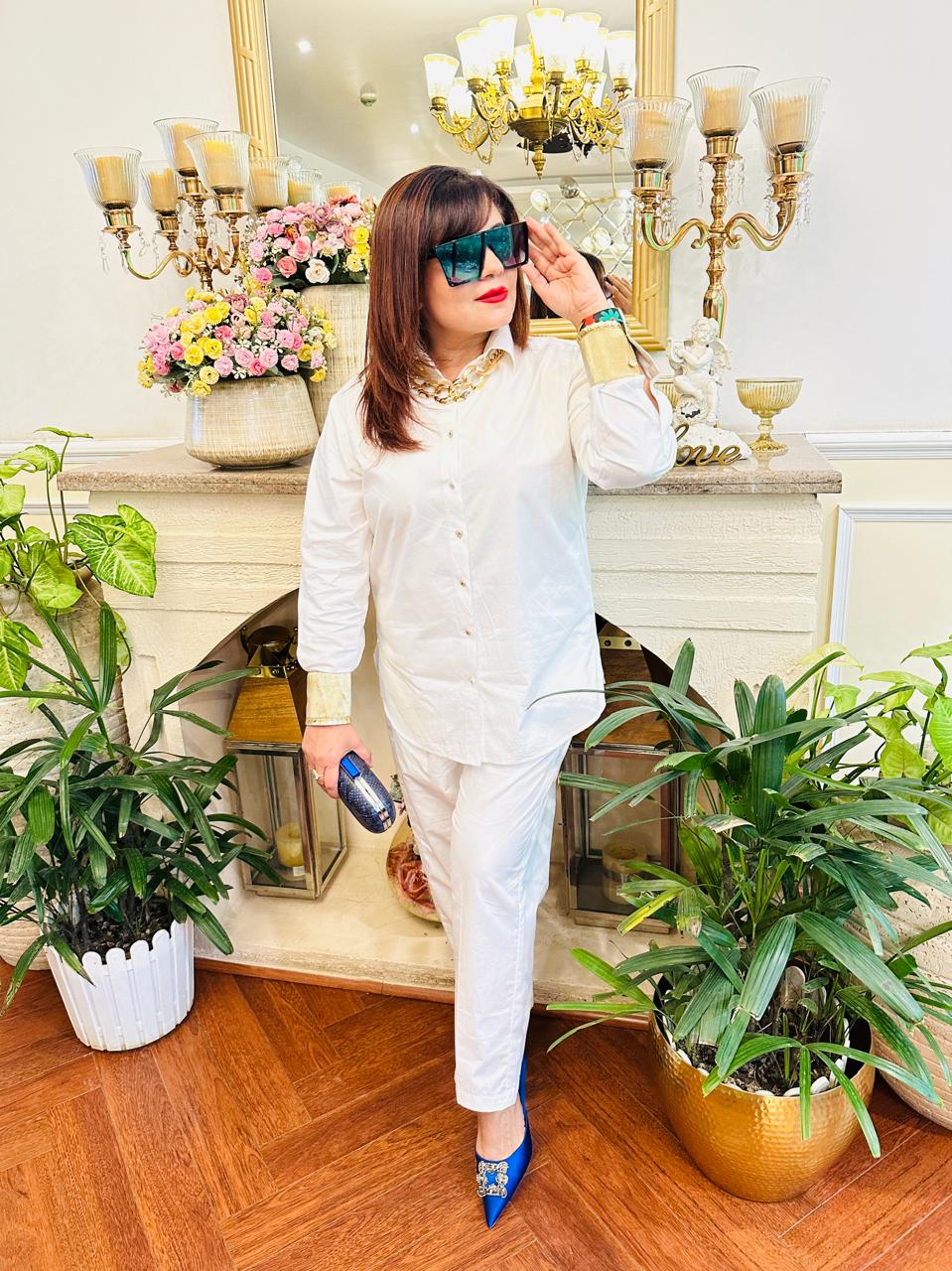 PREMIUM WHITE COORD SET FOR WOMEN