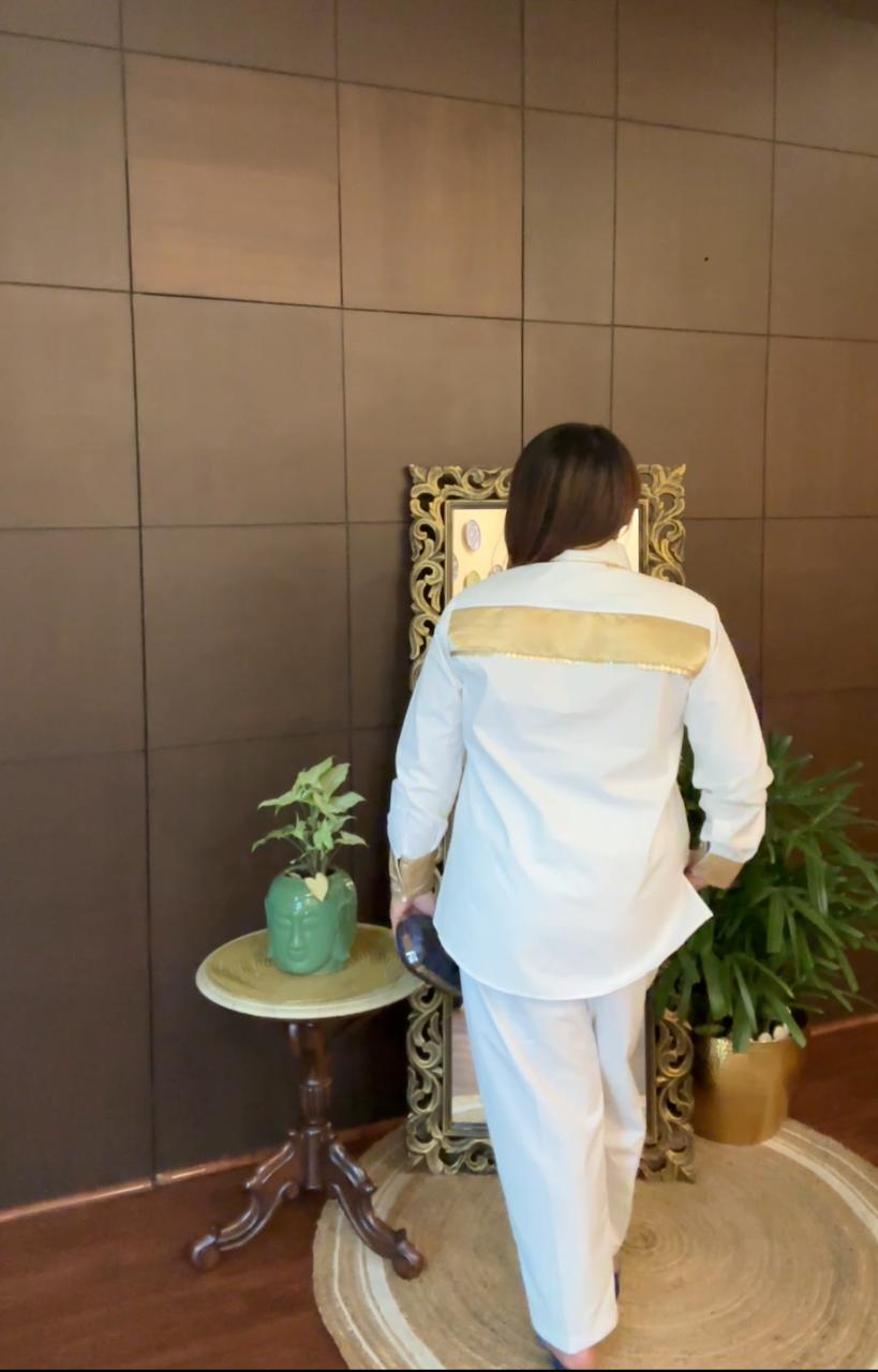 PREMIUM WHITE COORD SET FOR WOMEN