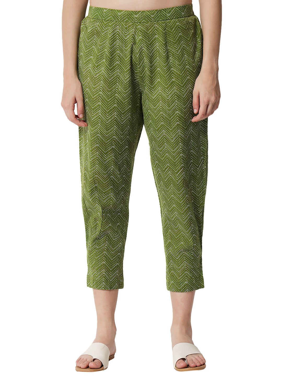 FLORAL PRINTED GREEN CO-ORD SET FOR WOMEN