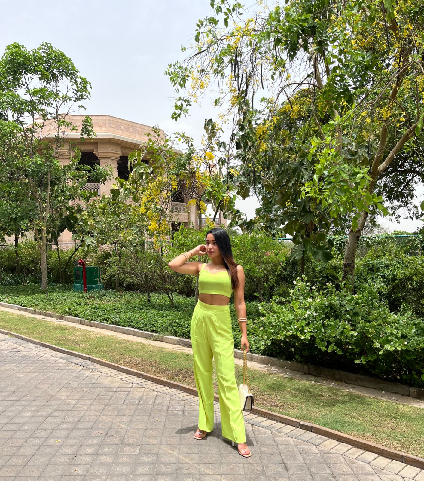 NEON SLEEVELESS CO-ORD SET FOR WOMEN