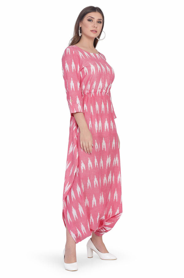 IKAT DROP CROTCH JUMPSUIT FOR WOMEN