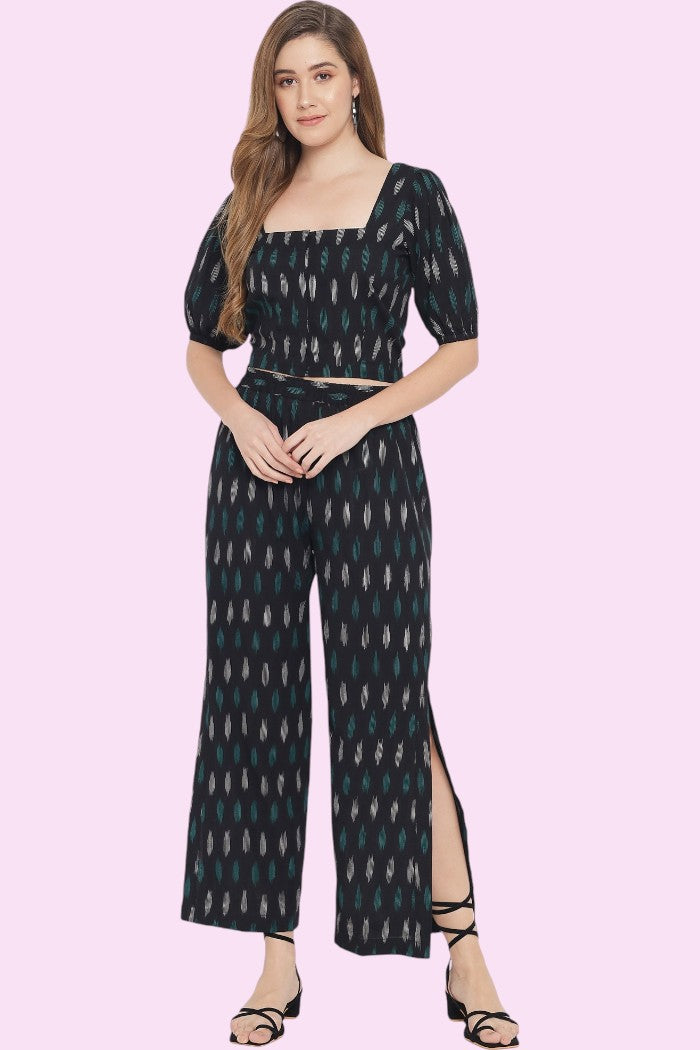 RAMAJIKK BLACK PEARL MULTI IKAT CO-ORD SET