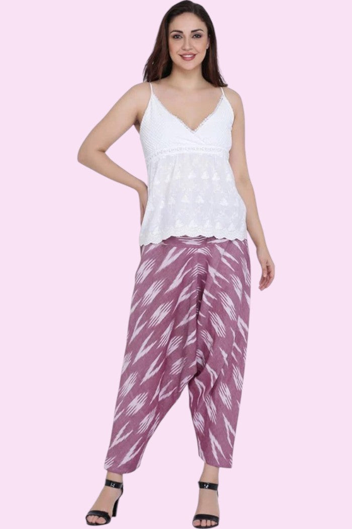 Ikat Cotton Dhoti for Women
