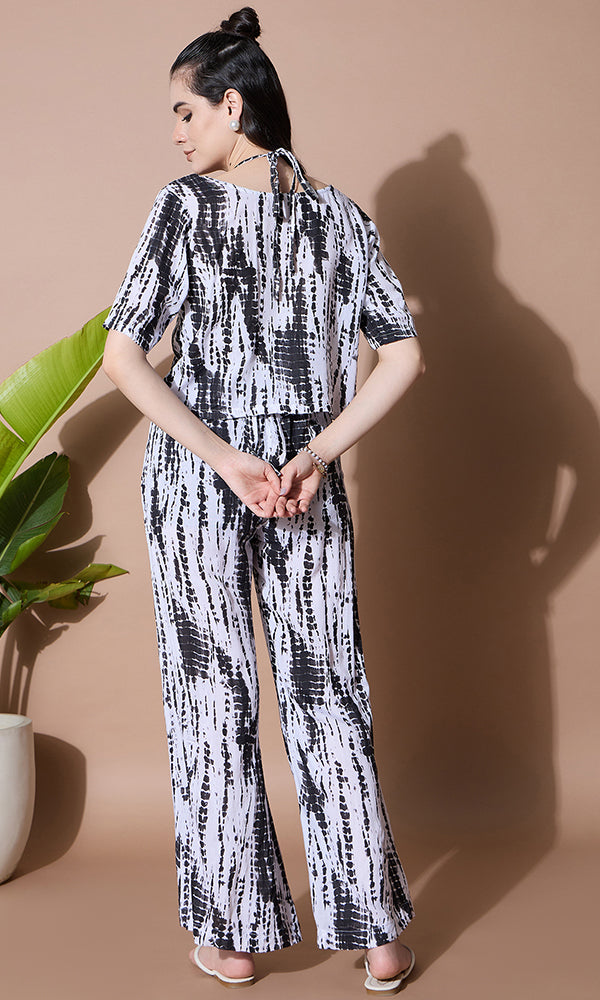 MIDNIGHT HUE TIE-DYE COORD SET FOR WOMEN
