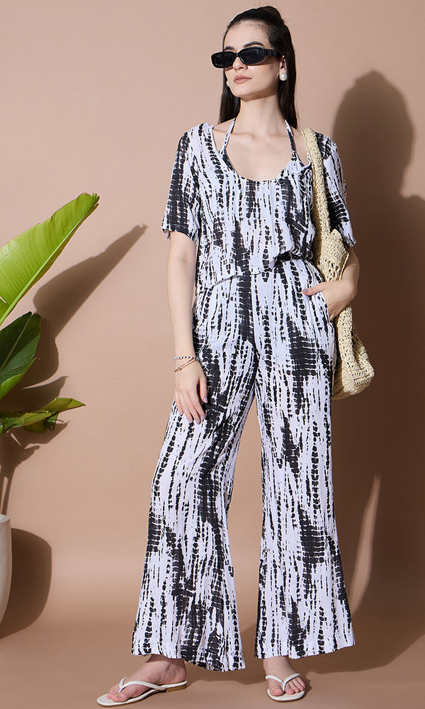 MIDNIGHT HUE TIE-DYE COORD SET FOR WOMEN