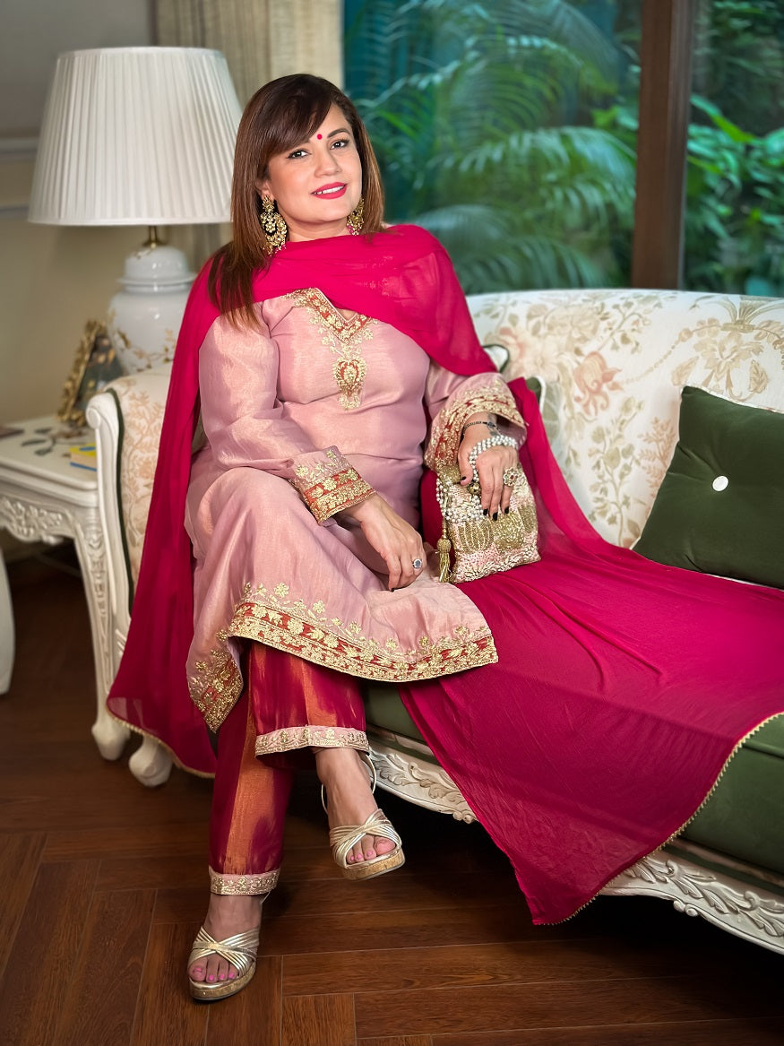 Gulab Embroidered Salwar Suit for Women